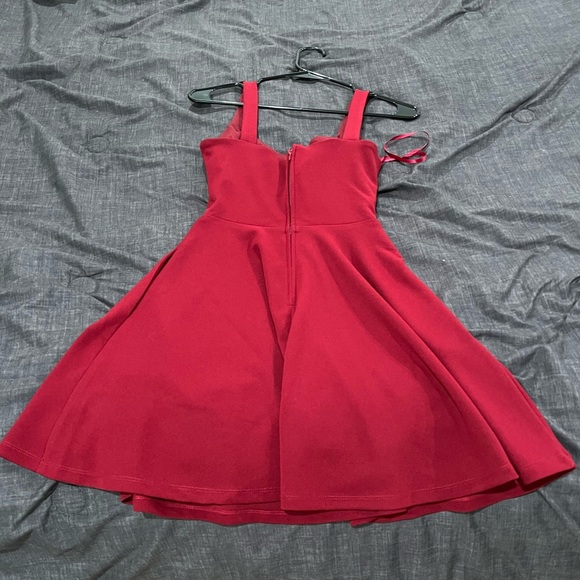 Burgundy minidress size 1 - Picture 2 of 6